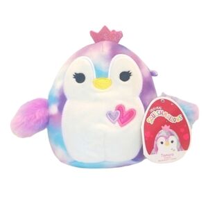 NWT Squishmallows Tomara Tye Dye Colourful Penguin Plush